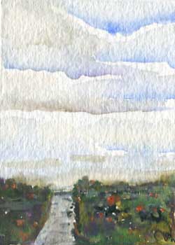 "Country Road 2" by Marinela Manastirli, Madison WI - Watercolor